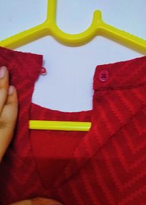 Red Chevron Top