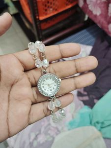 Beads Strap White Elegant Watch ⌚