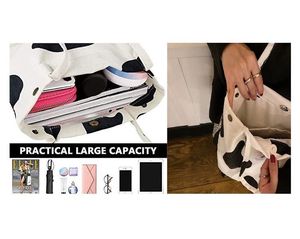 Cow Print Tote Bag