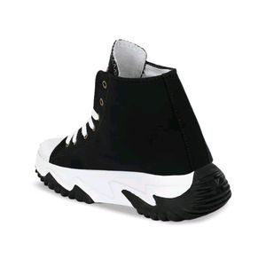 AfroJack Women Black N White Sneakers