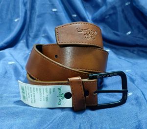 WOODLAND Tan Leather Belt
