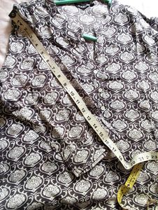 Dark Grey Printed XL Kurta