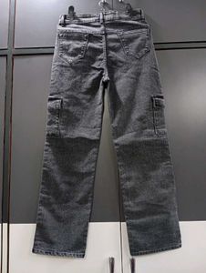 322. Grey Cargo Jeans for women