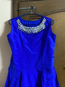 ROYAL BLUE ETHNIC GOWN
