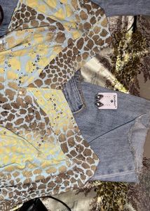 Patterned Long Sleeve Top