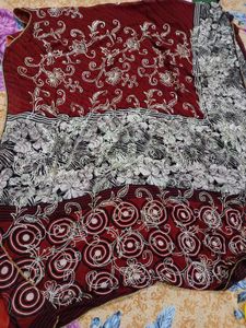 Floral Print Saree