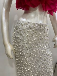 Floral Top and Pearl Skirt Set