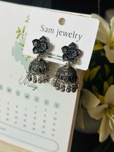 Oxidised Silver Earrings