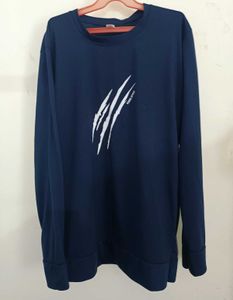 Stylish Navy Blue T-Shirt Full Sleeve