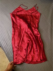 XL red slip dress