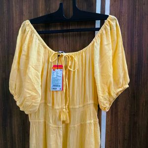 🛍️ Yellow Dress For All Beautiful 😍⭐⭐⭐⭐⭐