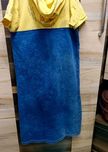 Denim Dress with Yellow Top Size 38