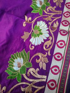 Elegant Embroidered Saree