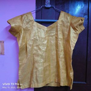 Princess Cut Pure Silk Blend Blouse