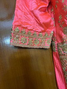 Ombre Floor Length Gown With Heavy Embroidery