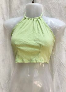 201611. Green Halter Top