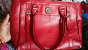 Red Leather Handbag