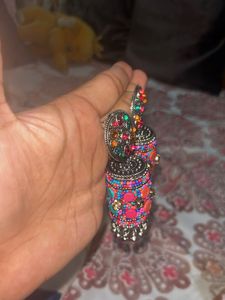 Colour Full Silver Earrings