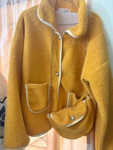 Cute Yellow Fleece Jacket