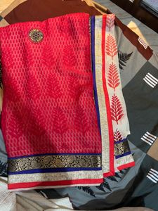 Elegant Red Saree