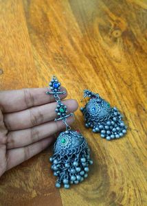 Oxidised Jhumkas