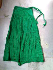 Bright Green Long Skirt