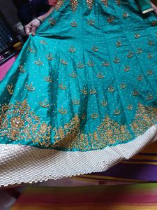 Full Length Anarkli Frock With Heavy Work