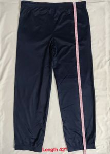 Blue Track Pant With White T Shirt