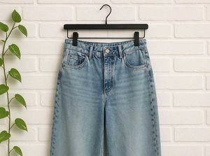 Wide Leg Denim Jeans- DNMX