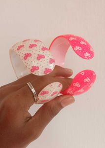 Funky Pink Bangles pack of 2