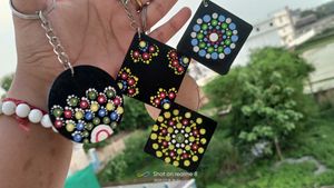 MDF Key Chain By Acrylic Paint 🎨🫟