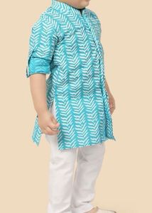 Boy&#39;s Printed Kurta Shirt