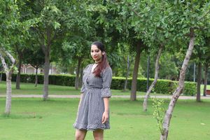 Patterned Mini Dress