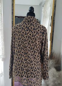 Elegant Lace Cowl Neck Top