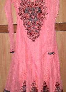 Embroidered Pink Kurta