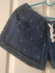 Cute Anchor Print Shorts