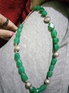 Vintage Green Stone Neck Piece