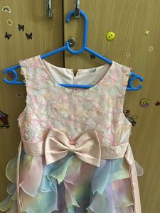 Rainbow Tulle Party Dress