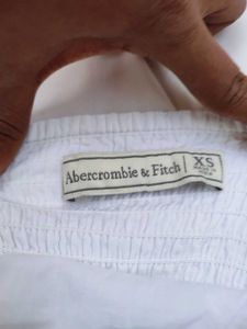 Abercrombie &amp; Fitch White Cotton Mini Dress
