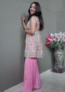 Pink Sharara Set