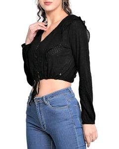 Black Full Sleeves Top