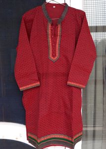 Maroon Kurta