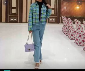 Plaid Cropped Jacket