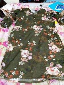 Branded Beautiful Flower Printed Kurta Take Away