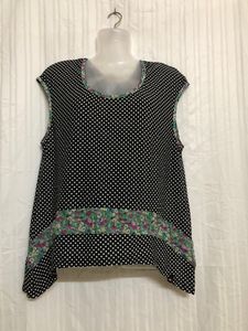 Black Printed Sleeveless Top