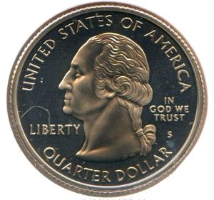 Usa 🇺🇸 Wyoming Quarter Dollar 1890
