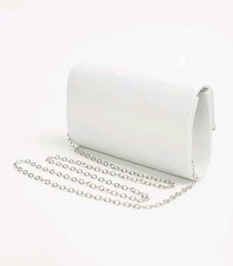 Code by Lifestyle White Shimmer Clutch