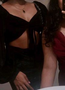 Black Long Sleeve Cutout Velvet Dress