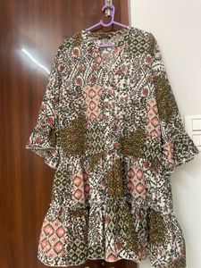 Floral Print Ruffled Dress Used Only Once