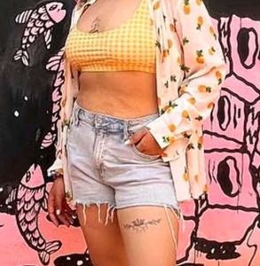 Light Wash Denim Shorts